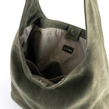 HOBO BAG SUEDE KHAKI