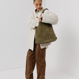 HOBO BAG SUEDE KHAKI