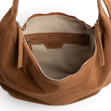 HOBO DROP BAG SUEDE TOFFEE