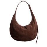 HOBO DROP BAG SUEDE CHOCO