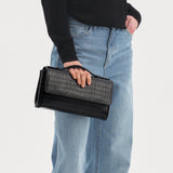 BAGUETTE FLIP CROCO BLACK