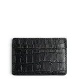 CARD HOLDER CROCO BLACK