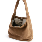 HOBO BAG SUEDE TOFFEE