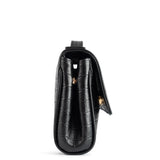 BAGUETTE FLIP CROCO BLACK