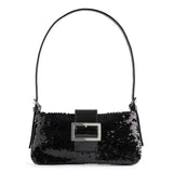 BAGUETTE MINI SEQUIN BLACK