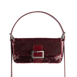 BAGUETTE 90S SEQUIN BORDO