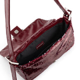 BAGUETTE MINI SEQUIN BORDO