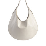EXTRA HOBO BAG CROCO CREAM