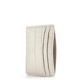 CARD HOLDER CROCO CREAM