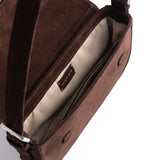 BAGUETTE BAG SUEDE CHOCO