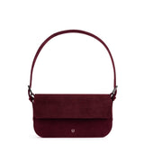 BAGUETTE BAG SUEDE BURGUNDY