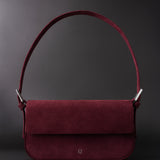 BAGUETTE BAG SUEDE BURGUNDY