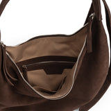 HOBO DROP BAG SUEDE CHOCO