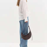 HOBO DROP MINI CROCO BROWN