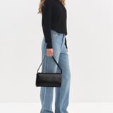 BAGUETTE FLIP CROCO BLACK