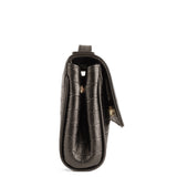 BAGUETTE FLIP CROCO BROWN