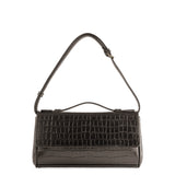 BAGUETTE FLIP CROCO BROWN