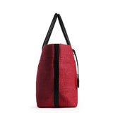 RAFFIA TOTE BAG RED
