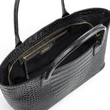 TOTE MEDIUM CROCO BLACK