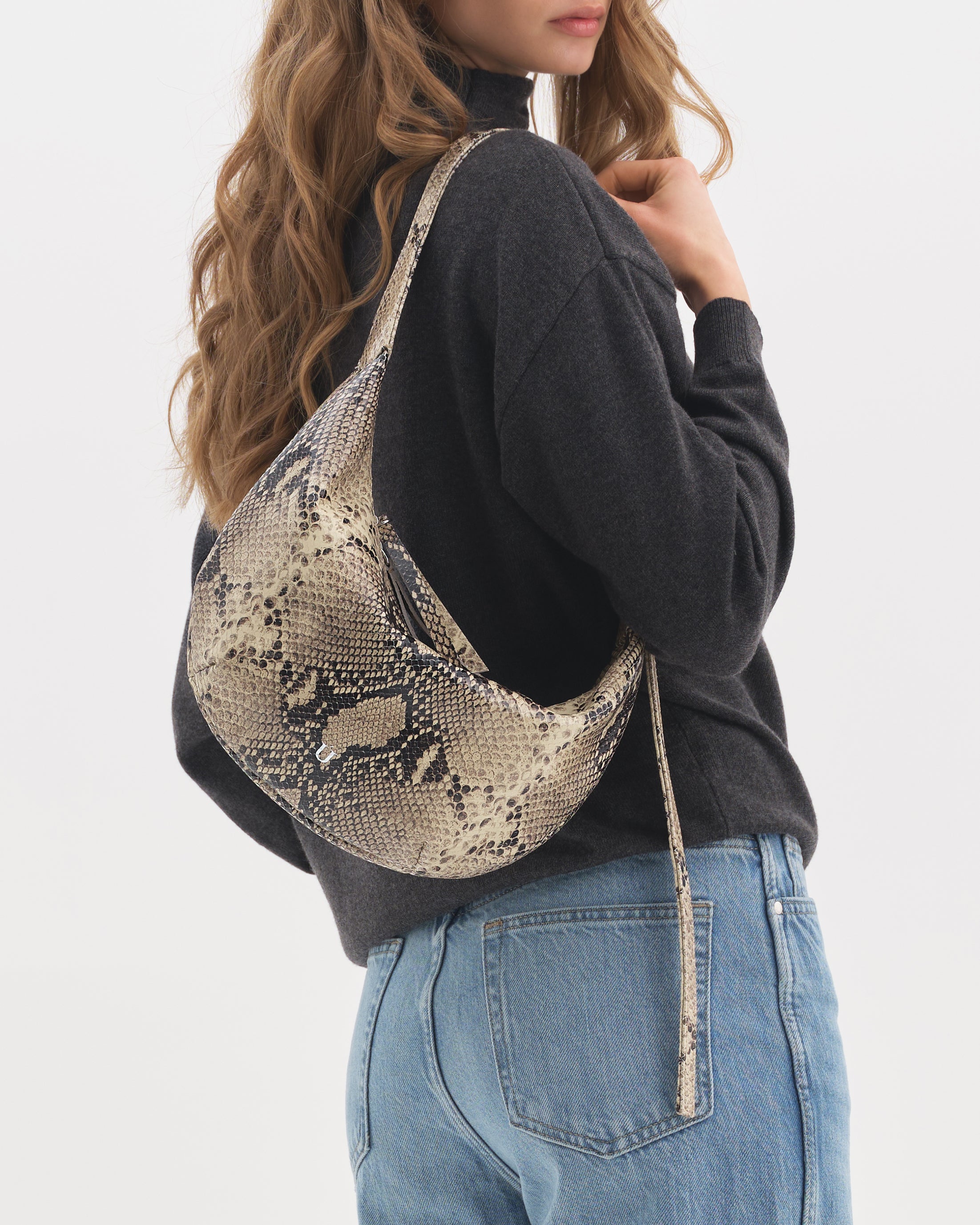 NÚKOT l HOBO DROP MINI PYTHON NATURAL – NÚKOT.COM