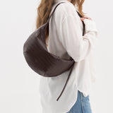 HOBO DROP MINI CROCO BROWN